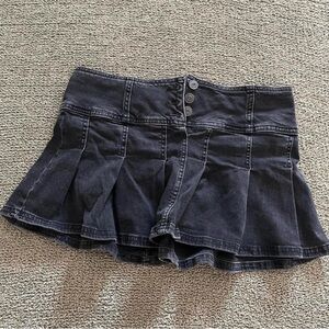BDG Black Denim Mini Skirt